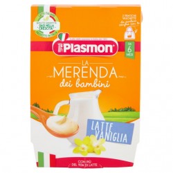 8001040199077 Plasmon Merenda Latte Vaniglia New 2x120gr