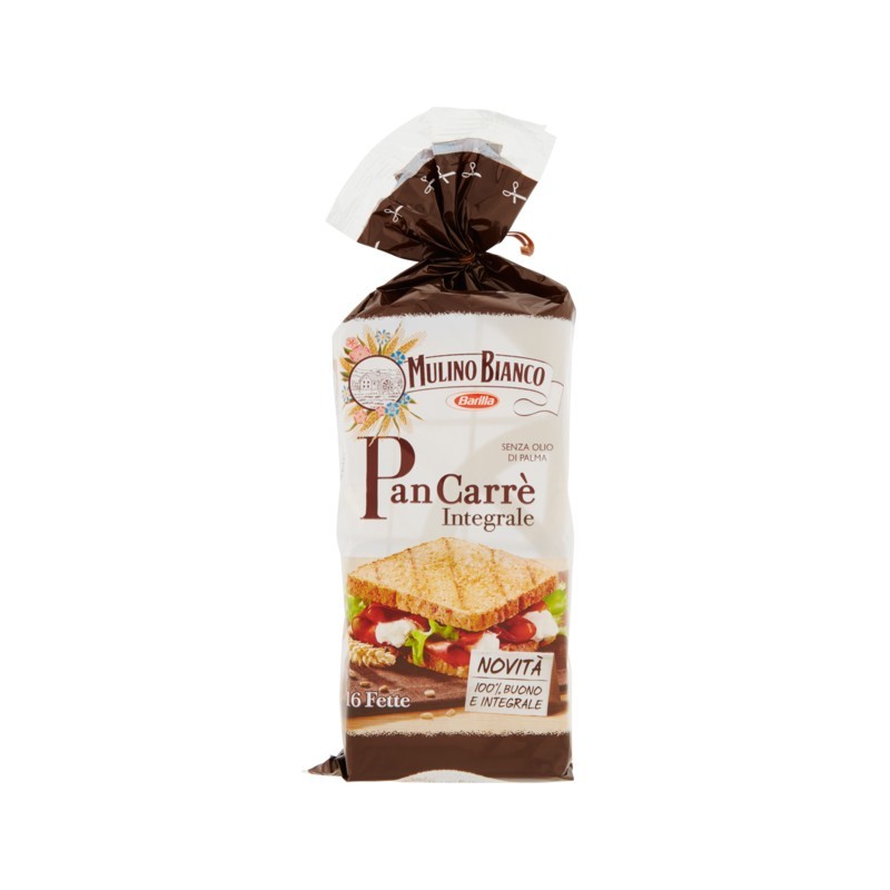 8076809571982Mulino Bianco Pan Carre' Integrale 16 Fette 315gr