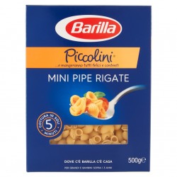 8076809525763Barilla Piccolini 026 Mini Pipe Rigate 500gr