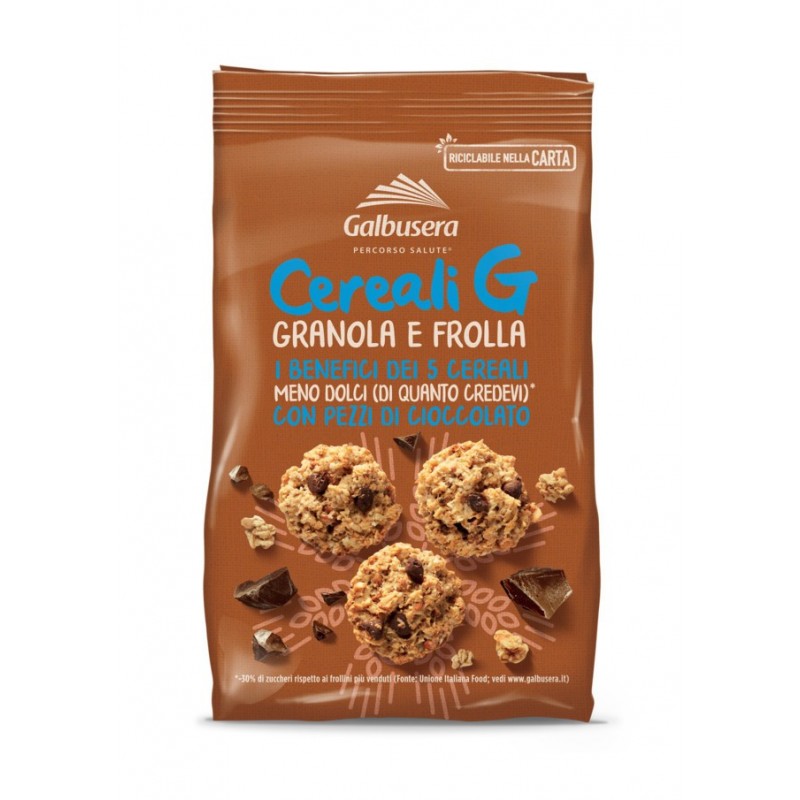 8002190006529Galbusera Cereali G Granola E Frolla Con Pezzi Di Cioccolato 300gr