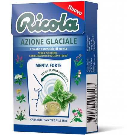7610700003503Ricola Caramelle Azione Glaciale Senza Zucchero 50gr