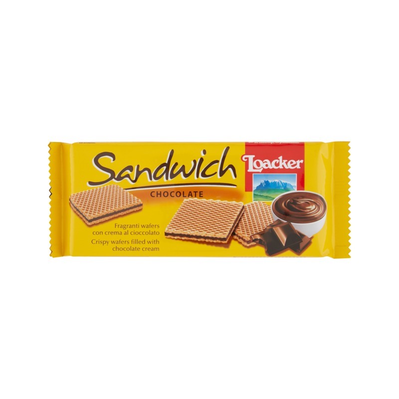 8000380005567Loacker Sandwich Chocolate 75gr