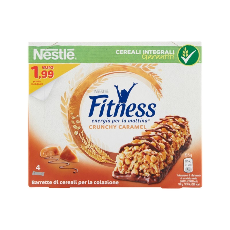 5900020024923Fitness Barrette Crunchy Caramel 4x23,5gr