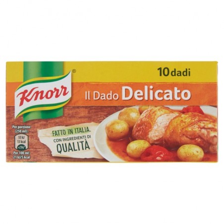 8000830001095 Knorr Dado Delicato 10pz 100gr