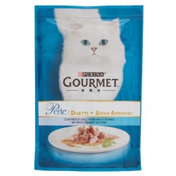 7613033580130Gourmet Cat Perle Duetti Con Pesce Dell'oceano E Tonno 85gr