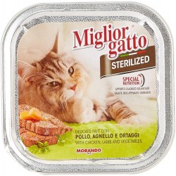 Miglior Gatto Sterilized Pate' Pollo, Agnello E Ortaggi 100gr