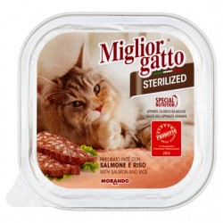 8007520014540Miglior Gatto Sterilized Pate' Salmone E Riso 100gr