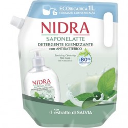 8003510033393Nidra Sapone Liquido Eco Ricarica Igienizzante Con Antibatterico 1000ml