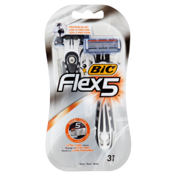 3086123492868Bic Rasoio 5 Flex 3pz