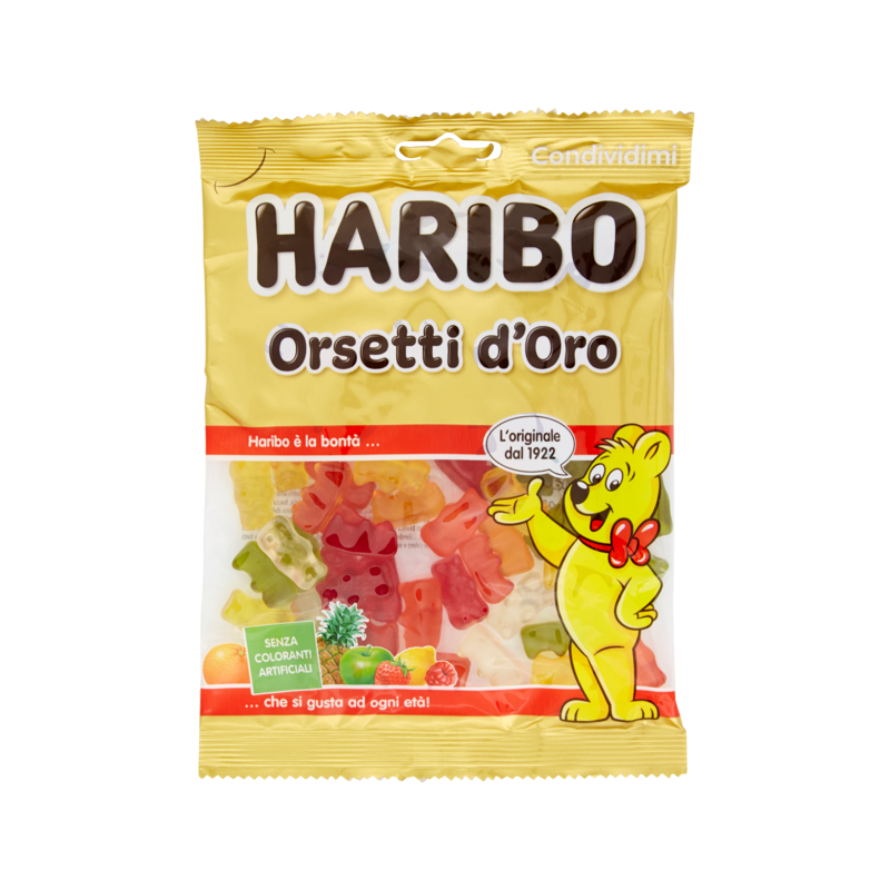 8426617651299Haribo Caramelle Orsetti D'oro 175gr