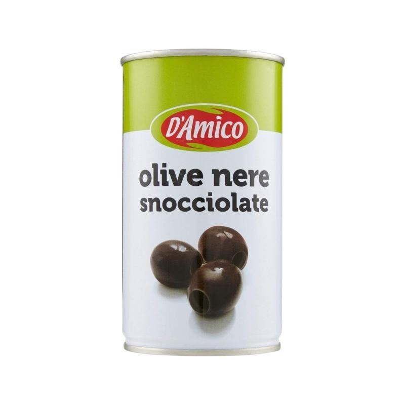 8005695005714 D'amico Olive Nere Snocciolate In Latta 350gr 8005695005714 D'amico Olive Nere Snocciolate In Latta 350gr