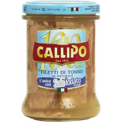 80582120Callipo Filetti Tonno Al Naturale Con Sale Iodato 170gr