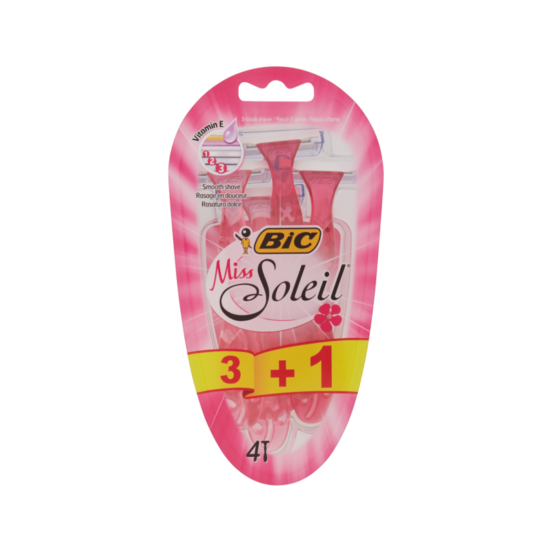 3086123262270Bic Rasoio Soleil 3+1pz