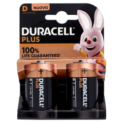 Duracell Plus 100% D Torcia New 2pz