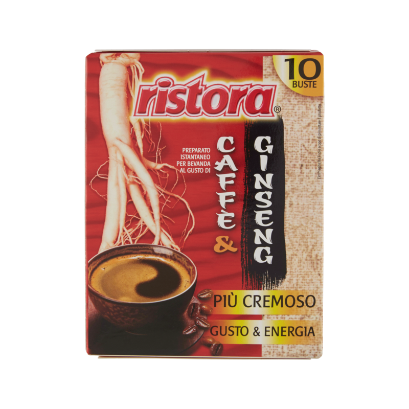 8004990122478RISTORA CAFFE' & GINSENG 10 STICK 100GR
