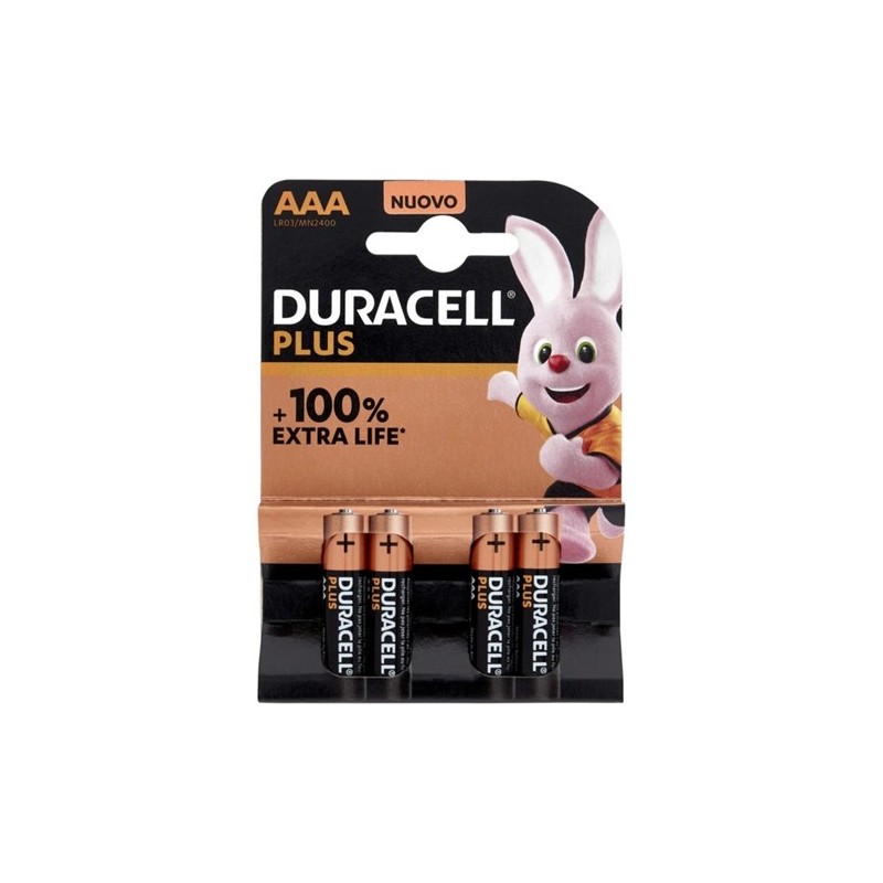 Duracell Plus 100% Aaa Ministilo 4pz