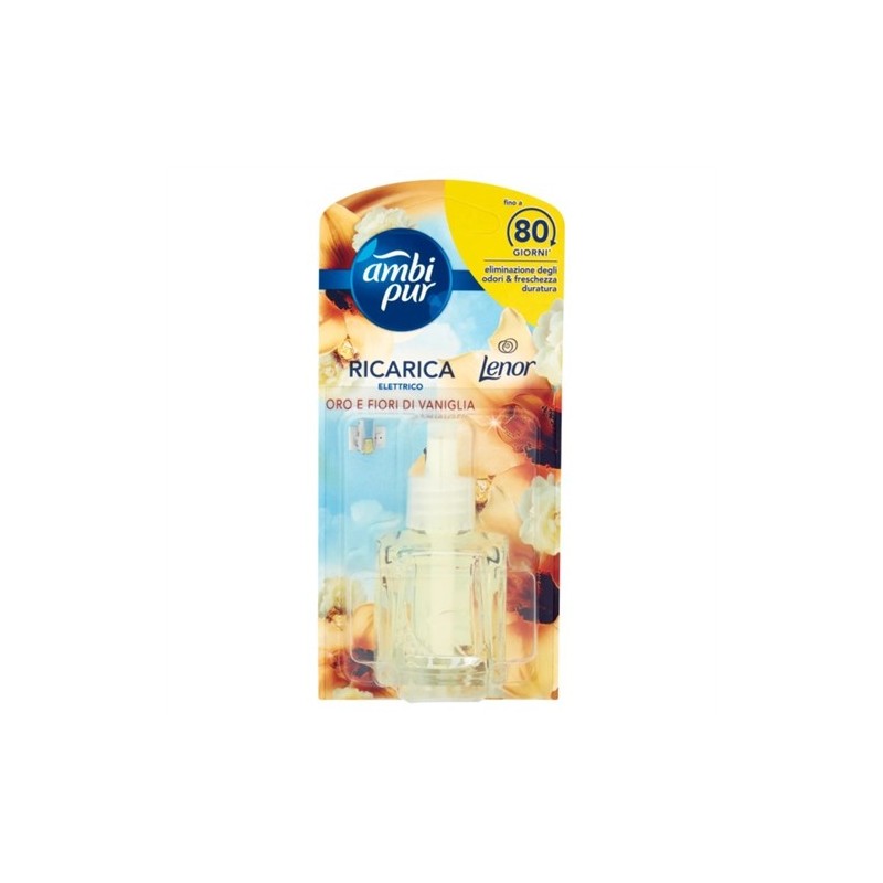 8006540269428Ambipur Elettrico Ricarica Lenor Oro E Fiori Di Vaniglia New 20ml