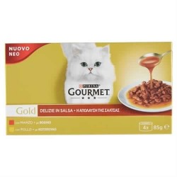 7613036704915Gourmet Gold Delizie In Salsa Manzo E Pollo 4x85gr