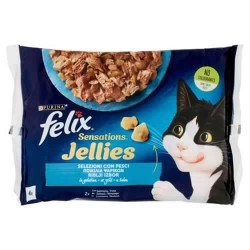 Felix Sensations Jellies Selezioni Con Pesci 4x85gr