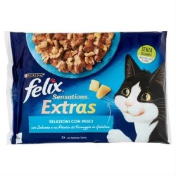7613287487353Felix Sensations Extras Selezioni Con Pesci 4x85gr