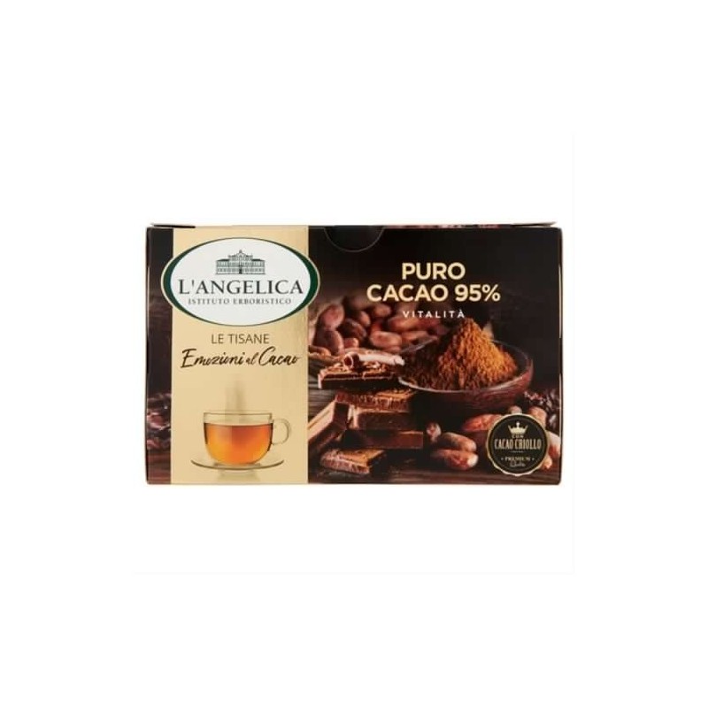 8017331074725 L'angelica Tisana Puro Cacao 95% 30gr