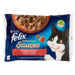 7613287494382Felix Sensations Sauces Selezioni Saporite 4x85gr