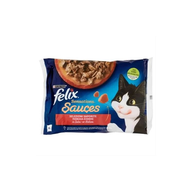 7613287494382Felix Sensations Sauces Selezioni Saporite 4x85gr