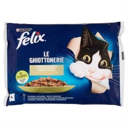 7613287486905Felix Le Ghiottonerie Selezioni Con Pesci E Verdure 4x85gr