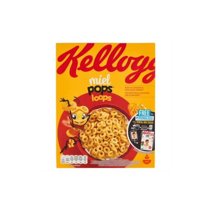 5059319007649 Kellogg's Miel Pops Loops 330gr