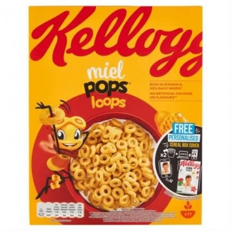 5059319007649 Kellogg's Miel Pops Loops 330gr