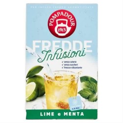 8002355442148 Pompadour Fredde Infusioni Lime E Menta 18 Filtri