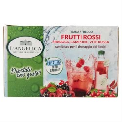 8017331077887 L'angelica Tisana Fredda Frutti Rossi - Fragola, Lampone E Vite Rossa 18 Filtri