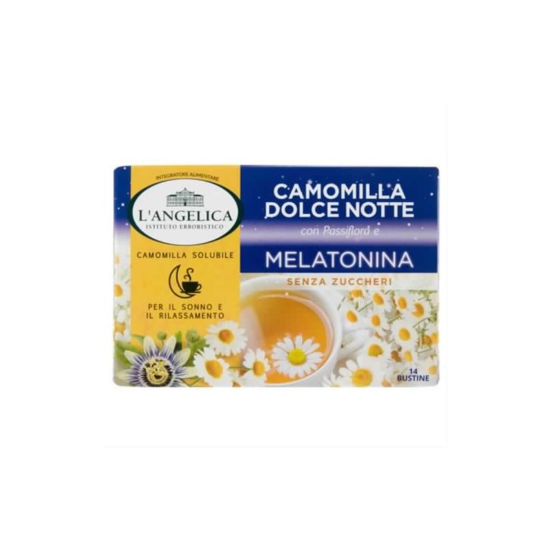 8017331069721L'angelica Camomilla Buona Notte Con Melatonina E Passiflora 14 Filtri 8017331069721L'angelica Camomilla Buona Notte Con Melatonina E Passiflora 14 Filtri
