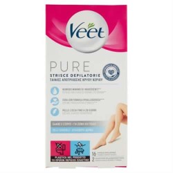 Veet Pure Strisce Corpo 16pz