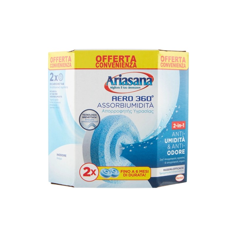 8004630914807 Ariasana Aero Tabs Inodore 2x450gr 8004630914807 Ariasana Aero Tabs Inodore 2x450gr