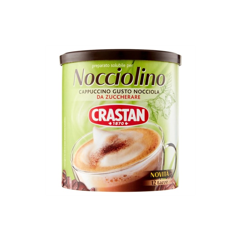 8007100054799Crastan Cappuccino Solubile Nocciolino 150gr