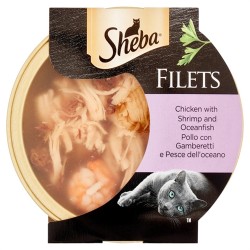 4008429134975Sheba Filets Pollo,Gamberetti E Pesce 60gr