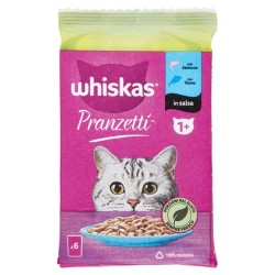 4770608262266Whiskas Pranzetti Con Salmone E Con Tonno 1+ 6x50gr
