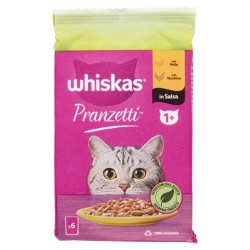 4770608262310Whiskas Pranzetti Con Pollo E Con Tacchino 1+ 6x50gr