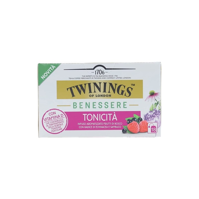 0070177230104Twinings Benessere Infuso Tonicita' 18 Filtri