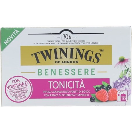 0070177230104Twinings Benessere Infuso Tonicita' 18 Filtri