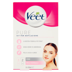 8056860823176Veet Pure Crema Depilatoria Viso Pelli Normali 100ml
