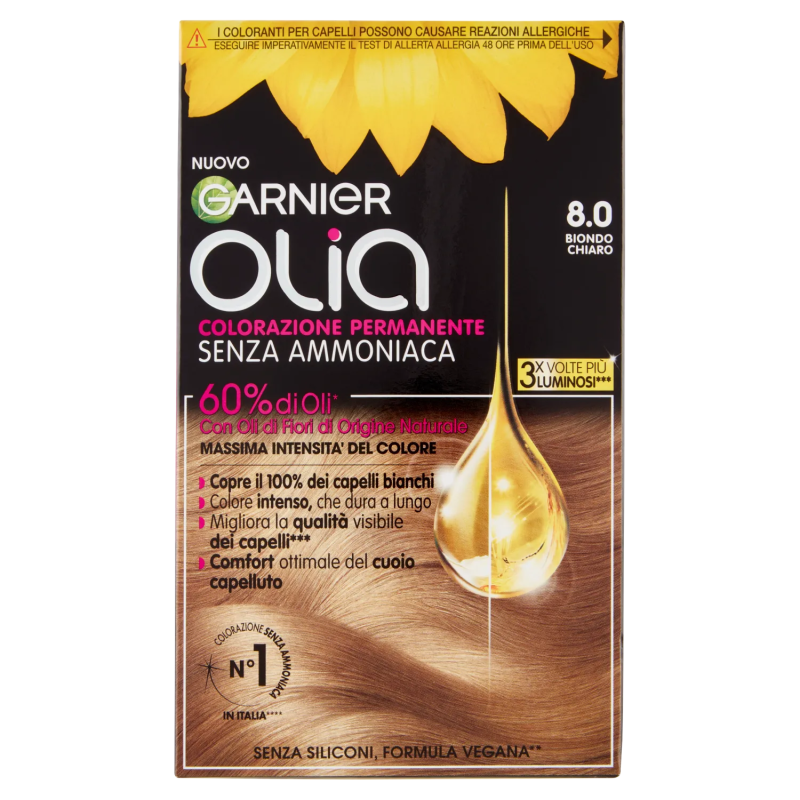 3600542487146Garnier Olia 8.0 Biondo Chiaro New 1pz