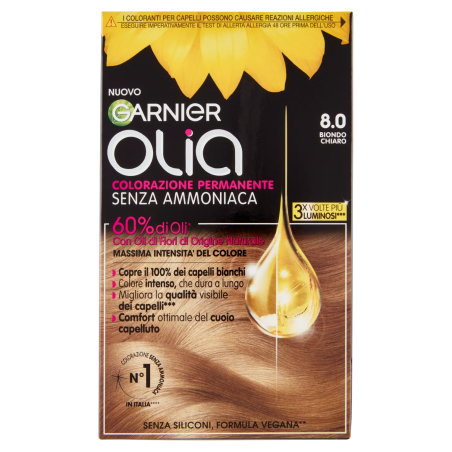 3600542487146Garnier Olia 8.0 Biondo Chiaro New 1pz