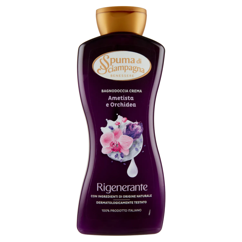 8007750012415Spuma di Sciampagna Bagno Doccia Ametista e Orchidea 650ml