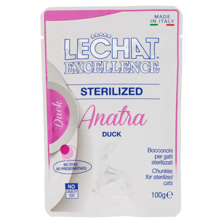 8009470061766Le Chat Excellence Sterilized Anatra 100gr