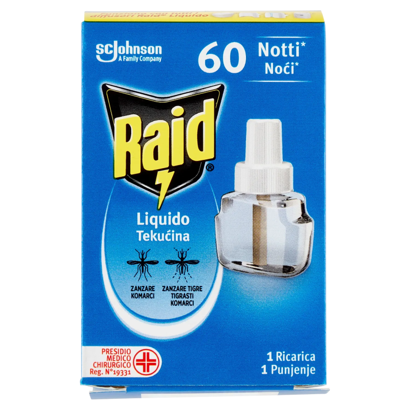 Raid Ricarica Liquido 60 Notti 36ml