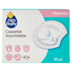 8058664049783Neo Baby Coppette Assorbilatte 30pz