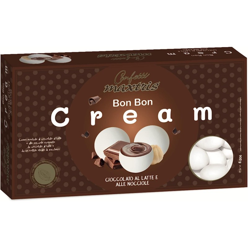 8022470864885Maxtris Confetti Bon Bon Cream Cioccolato al Latte e Nocciole 1000gr