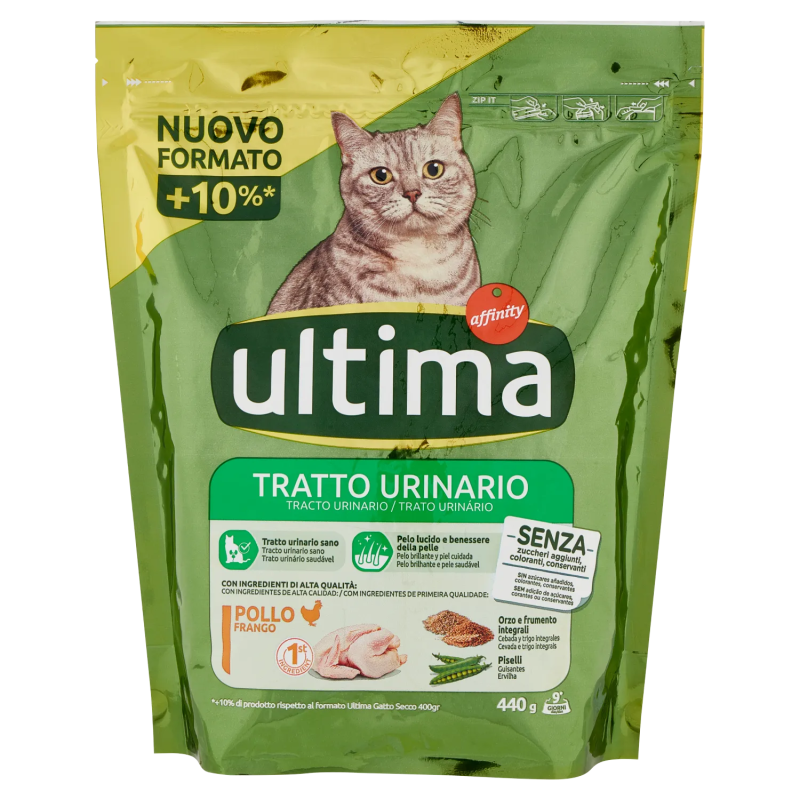 Ultima Cat Crocchette Tratto Urinario - Pollo E Riso 440gr